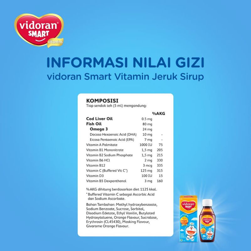 VIDORAN SMART SIRUP 100ML RASA JERUK