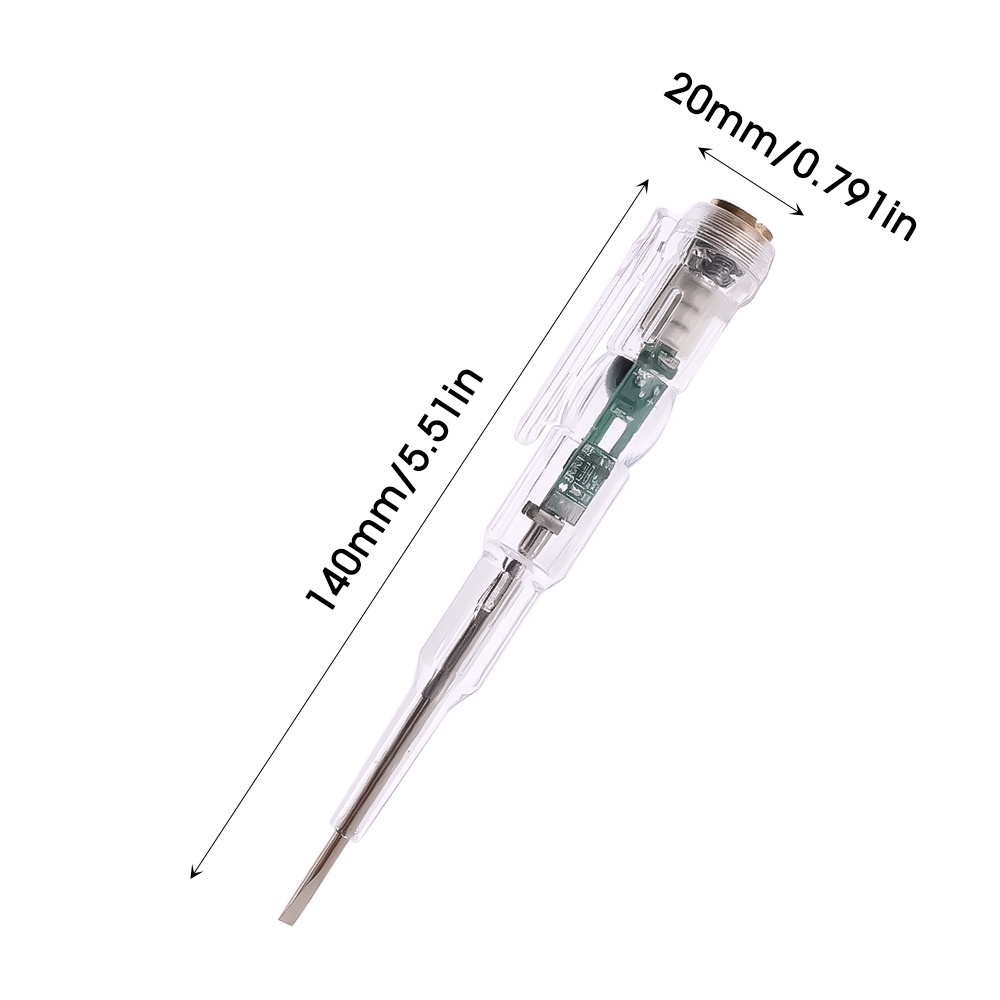 70-250v Tester Tegangan Daya Induksi Cerdas Pen Buzzer Alarm Warna Double Lamp Detector Pen Obeng Indikator Sirkuit