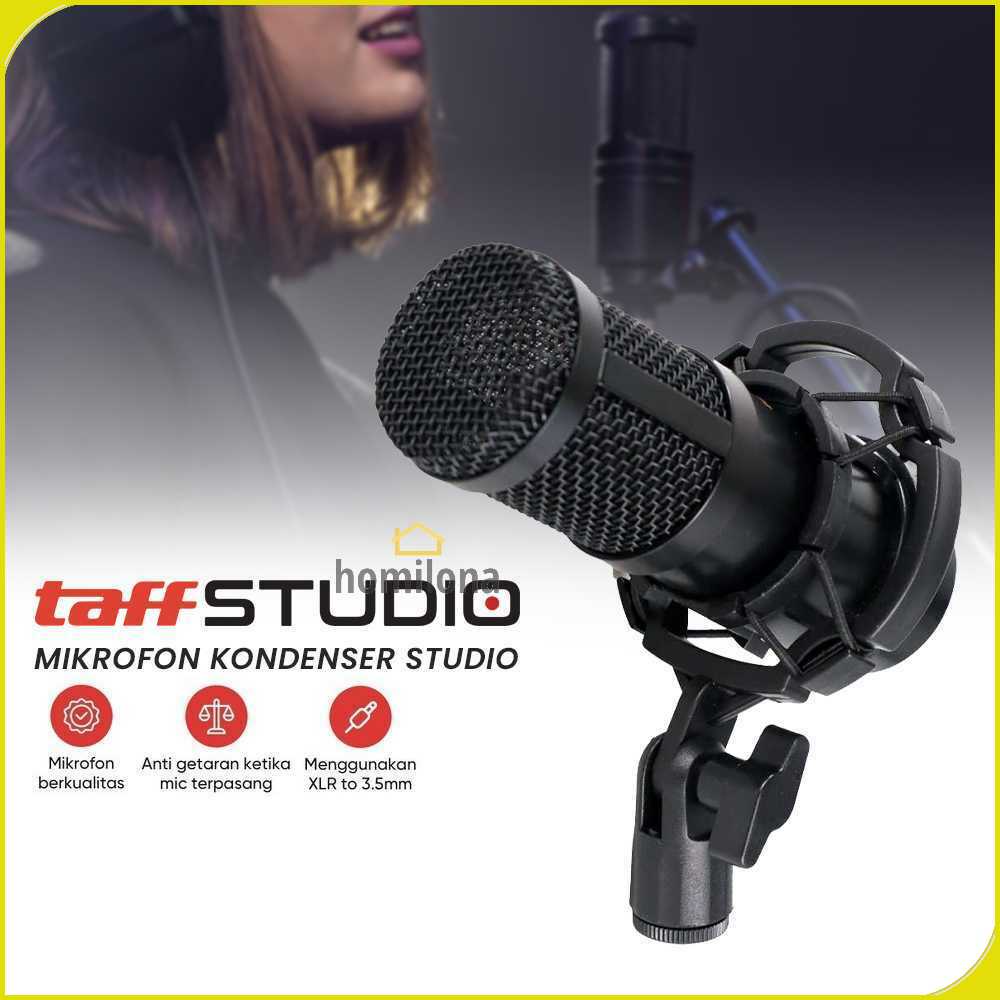 TaffSTUDIO Mikrofon Kondenser Studio dengan Shockproof Mount - BM-800