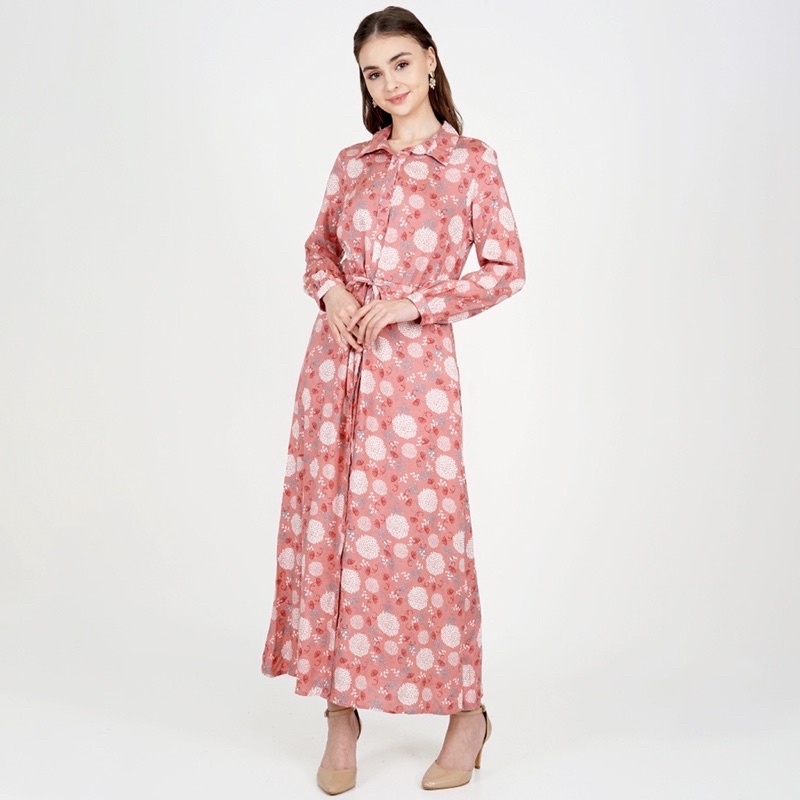 Le Rosetz Gamis Rayon Pink bloom dress size XL