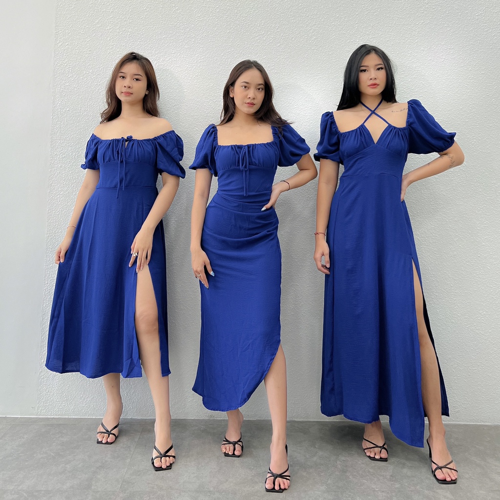 RIMMA DRESS / Midi Dress / Slit Dress / Long Dress / Dress AirFlow