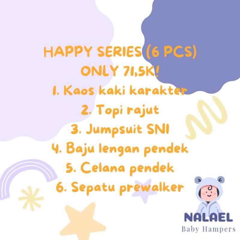 NALAEL Hampers bayi HAPPY Series kado lahiran