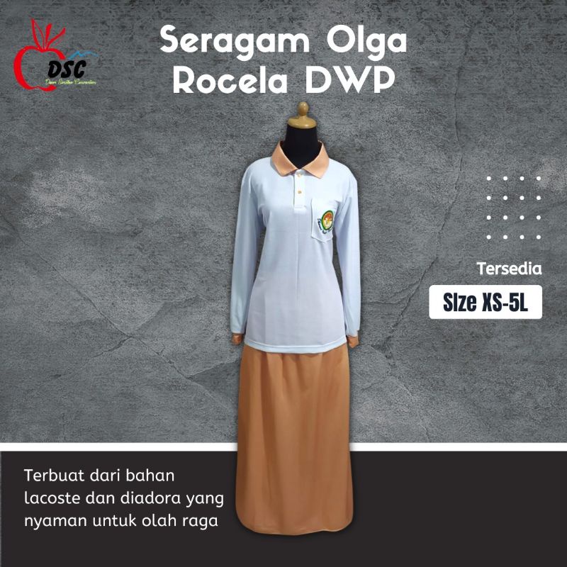 Setelan Seragam Olahraga DWP TERBARU WARNA PEACH ROCELA