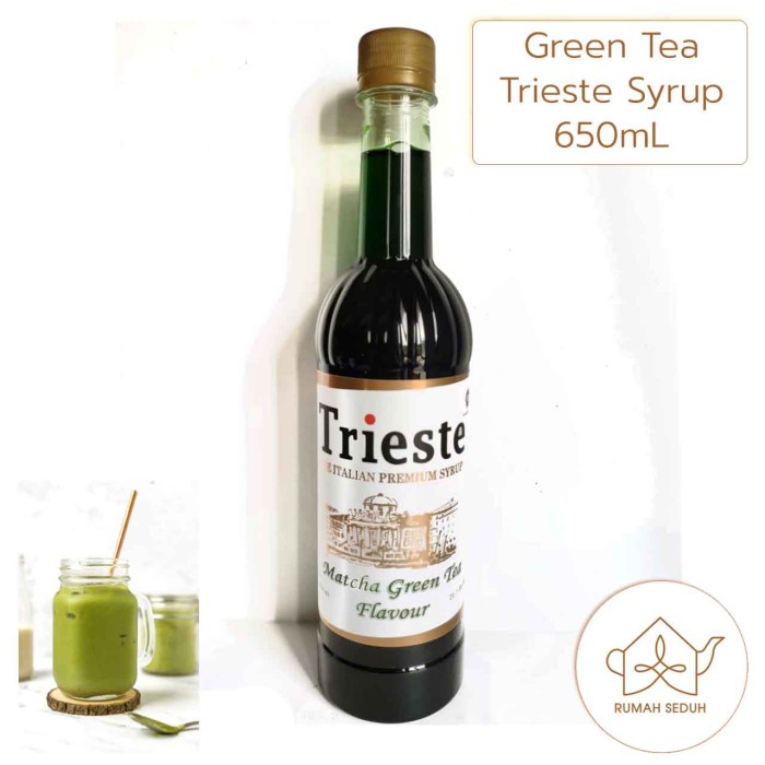 

650ML TRIESTE MATCHA GREEN TEA SYRUP - SIRUP TEH HIJAU JEPANG MACHA