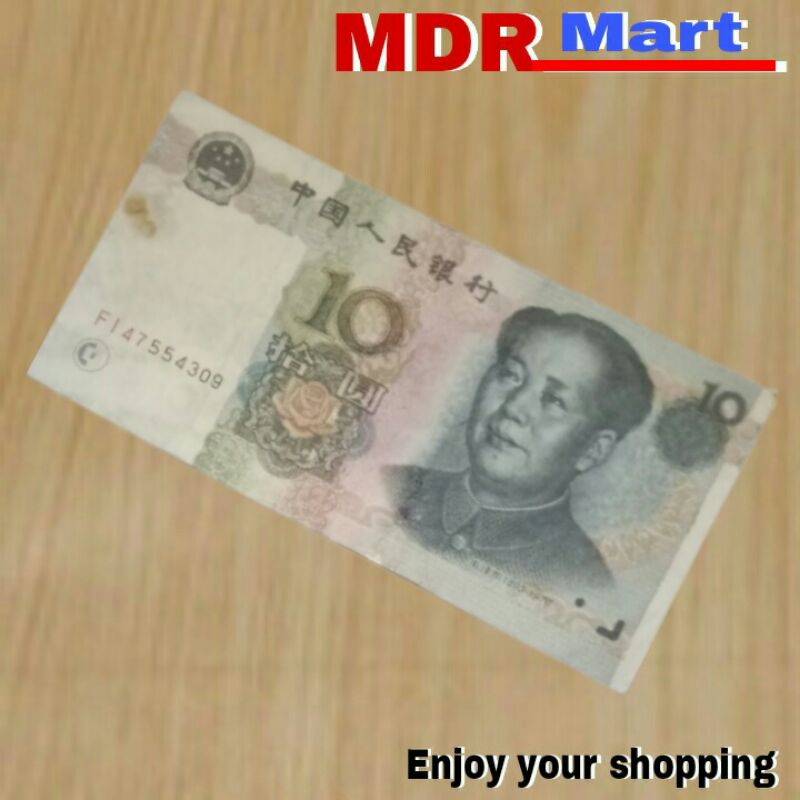 UANG ASING 10 Yuan Negara China Original