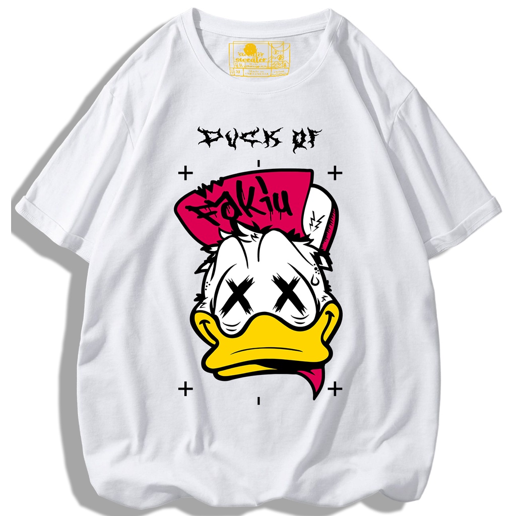 T-Shirt Oversize Duck OF Kaos 24s catoon terbaru