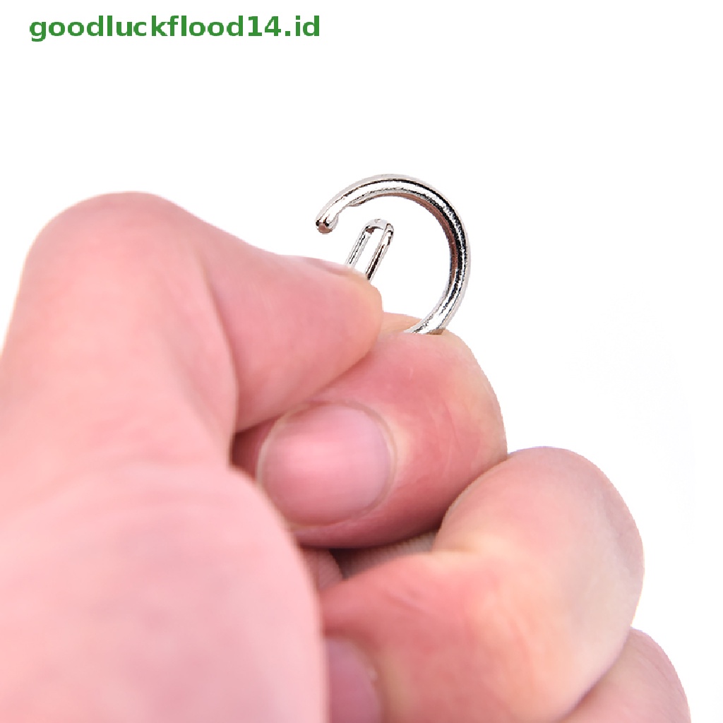 [GOOGFOUR] 10 Pcs DIY Dipoles Perak Keyring Keychain Split Ring Pendek Rantai Key Rings [TOP]