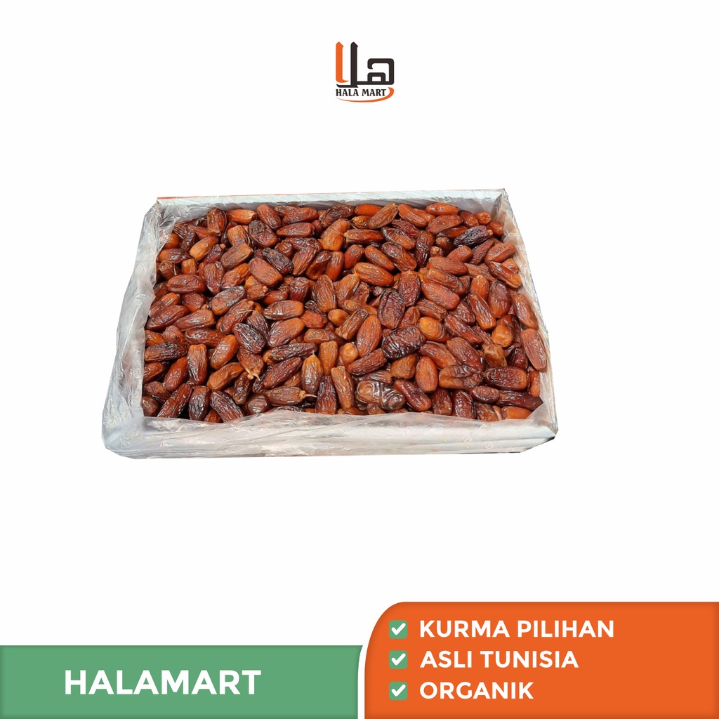 Kurma Tunisia Madu 5kg, Kurma Tunis Madu Delget Nour Dates