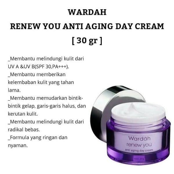 Qeila - Wardah Renew You Anti Aging Day Cream 30 gr