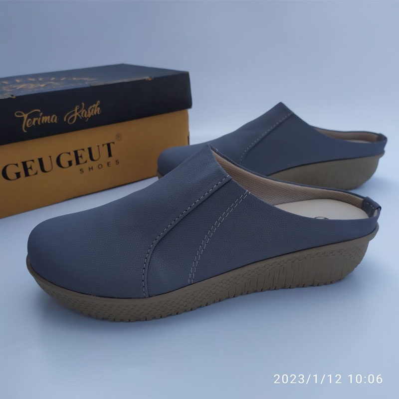 GEUGEUT - Sepatu Sandal Wedges Wanita Sandal Wedges Shoes 1184 Sepatu