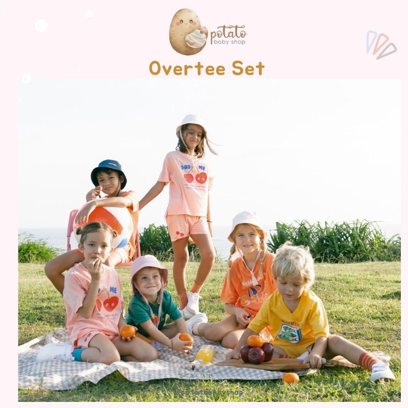 Bohopanna Basic Set Overtee Set 1th s/d 4th - Setelan Anak Boho Baby