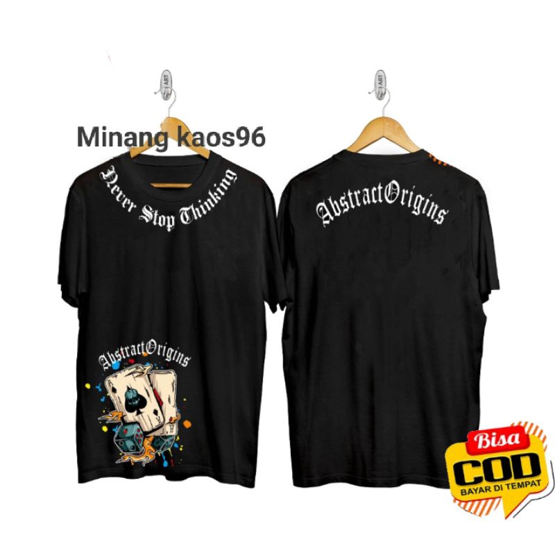 kaos t-shirt kaos gambar kartu remi