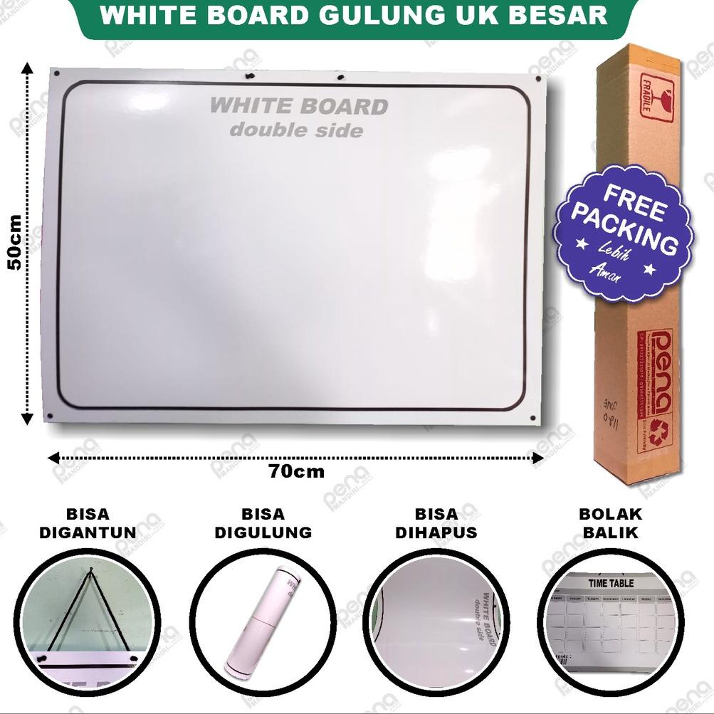 

HFY White Board Portable Besar / Whiteboard Gulung - Papan Tulis Tempel Ready Stock Д ■