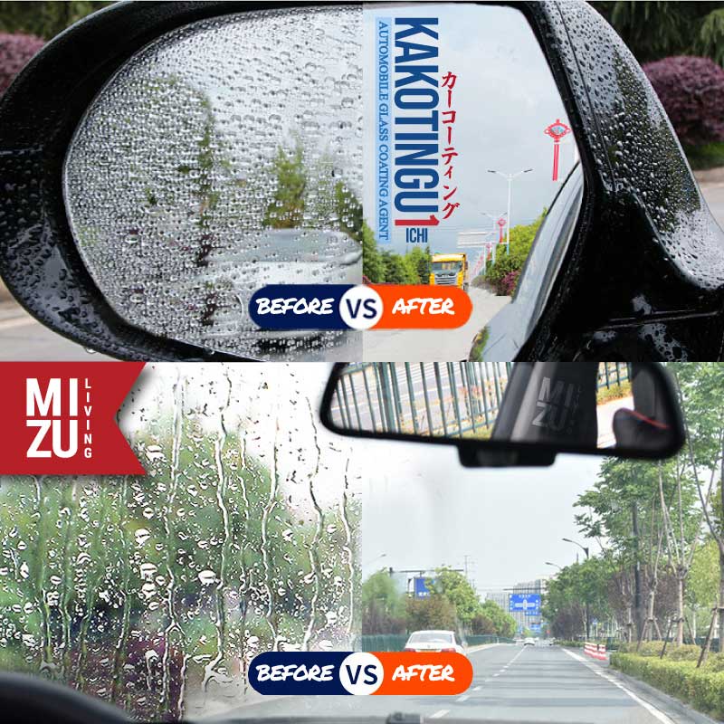 MIZU KAKOTINGU-ICHI Automobile Glass Coating Agent Spray Rainproof Kaca Mobil Cairan Anti Hujan Semprotan Anti Embun