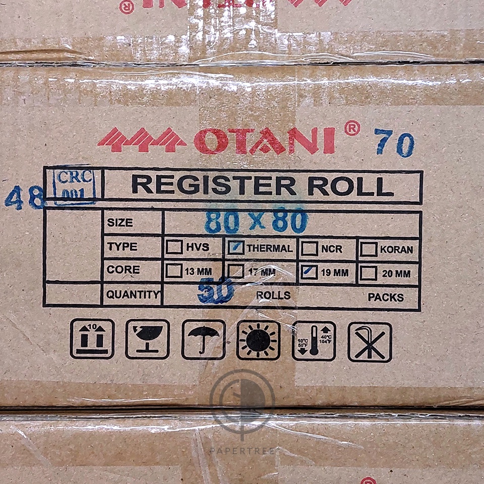 

[DUS/50Rolls] Register Rolls/Kertas Struk Thermal Otani Uk. 80x80 mm