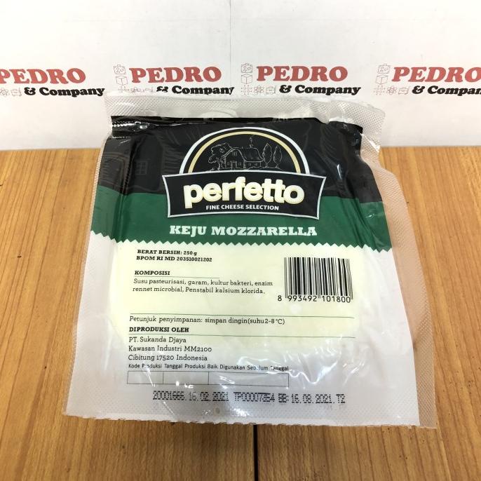 

perfetto keju mozzarella cheese 250 gram - pizza pasta italian food