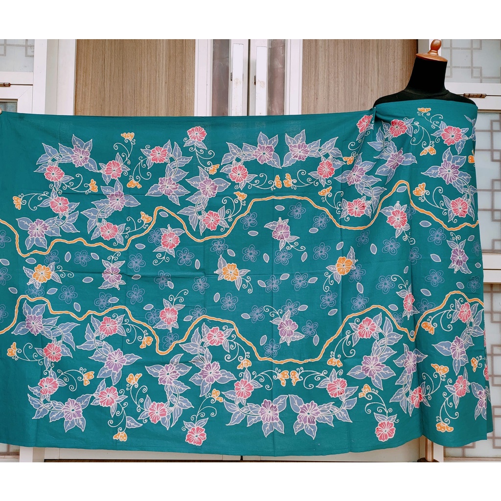Batik Umiromlah 2710360 Bahan Kain Batik Full Tulis Asli Canting Pengrajin Madura Pamekasan Tosca