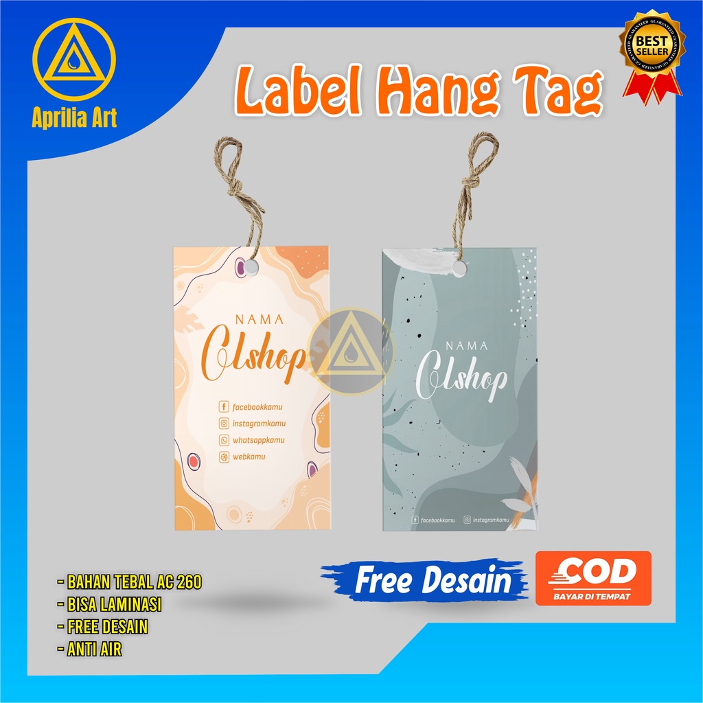 

LABEL BAJU / HANGTAG BAJU Free Desain