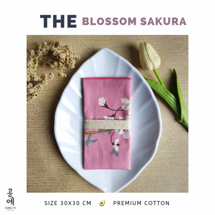Saraweta Serbet Furoshiki Kain Pembungkus Makanan Hadiah - Blossom Sakura