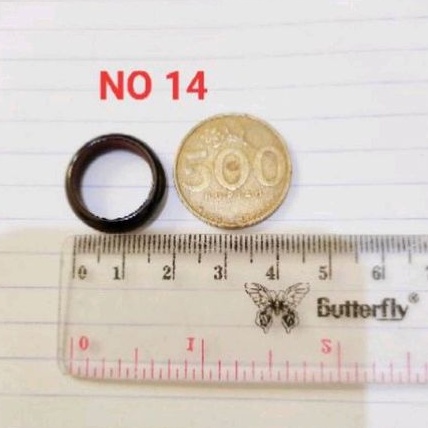Cincin cutting hitam ukuran 14 kokka kaukah
