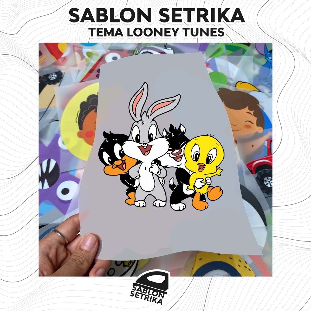 SABLON SETRIKA SABLON DTF PRINTING TEMA LOONEY TUNES