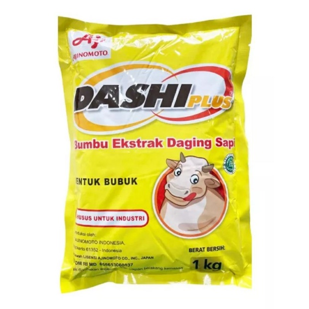 

DASHI PLUS 1KG / DASHI POWDER 1 KG / AJINOMOTO DASHI / DASHI BUMBU EKSTRAK DAGING SAPI 1 KG