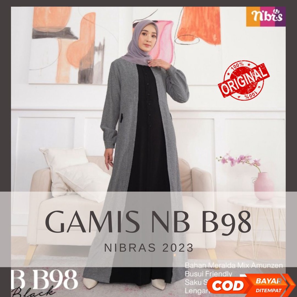 Gamis Nibras Terbaru 2022 2023 promo ori cuci gudang model remaja wanita kekinian