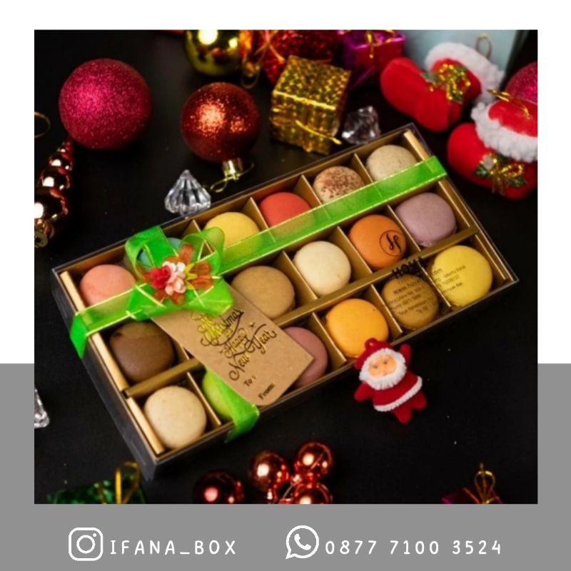 

BOX SEKAT 18 / Box nastar / box macaron / Box cokelat (MIN ORDER 20PCS)