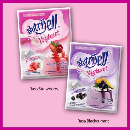 

[TMB] Nutrijell Yoghurt Blackcurrant Strawberry 35 gram