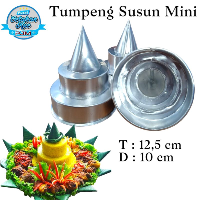 Cetakan Tumpeng Mini / Cetakan Tumpeng Nasi / Cetakan Cetakan Nasi Dua Susun