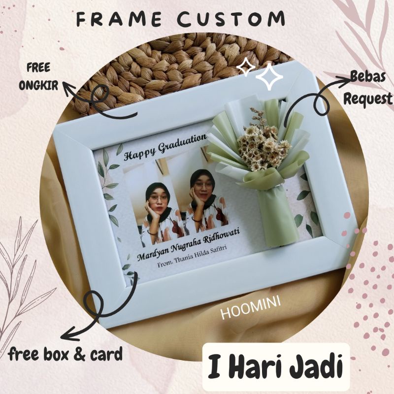 Jual Hampers Kado Wisuda Frame Custom R Hiasan Meja Hiasan Dinding