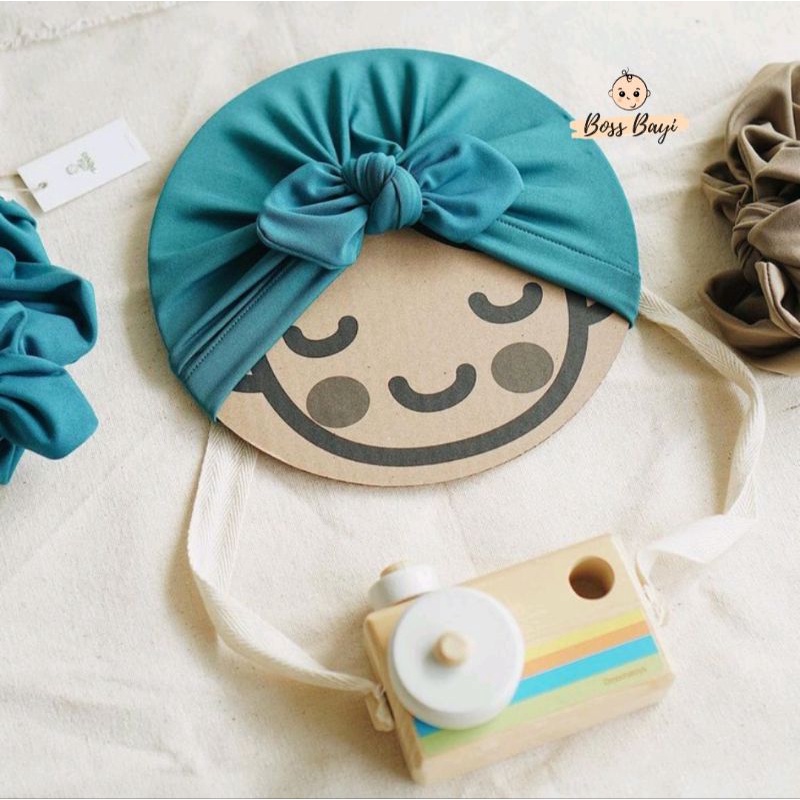 LITTLE PRENSES - Knot Baby Turban / Turban Bayi Anak Perempuan