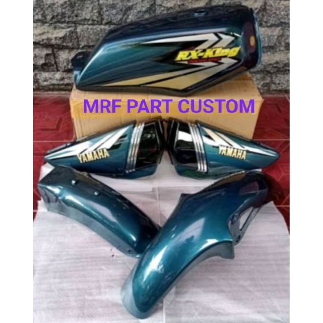 Fullset RX-KING Body Set Rx-King Hijau Lis List Warna Hijau Botol Glossy