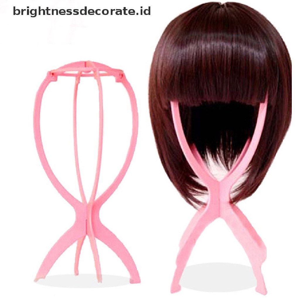 [Birth] 1pc Ajustable Wig Stand Display Wig Head Kepala/Stand Portable Dudukan Wig Lipat [ID]