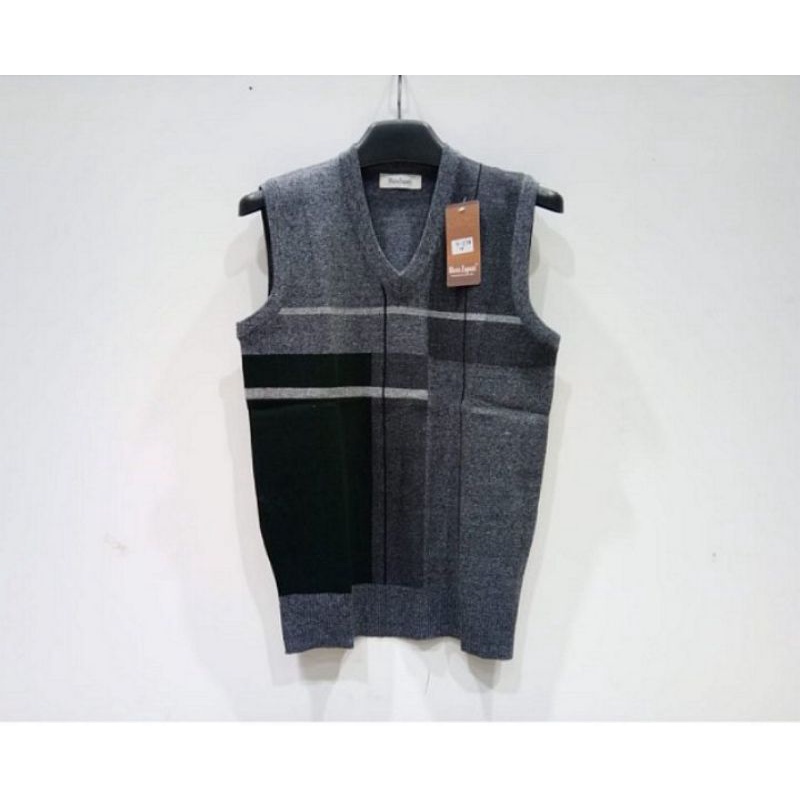 Sweater Rompi Rajut Bapak Krah V Pria "IMPORT" (#V7)