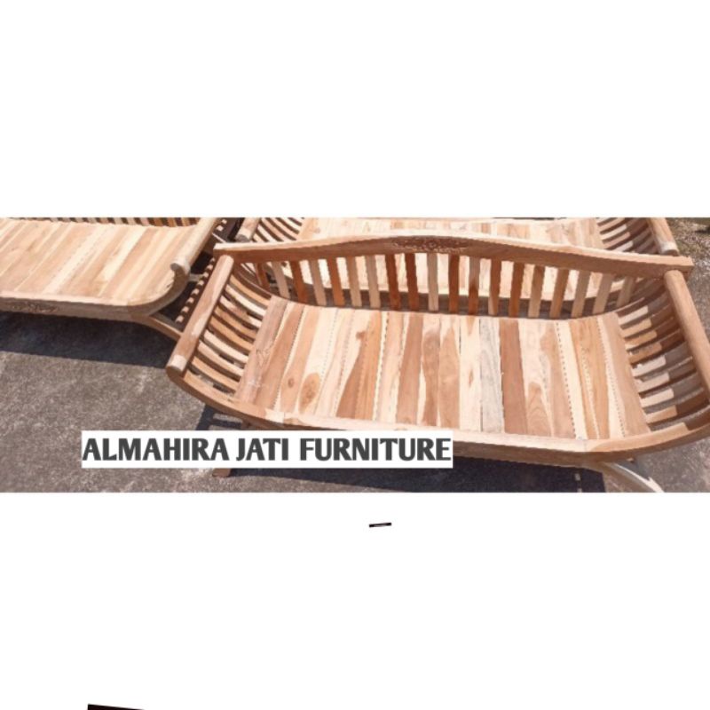 PROMO BANGKU YUYU KAYU JATI MENTAHAN || BANGKU YUYU TERAS RUMAH JATI