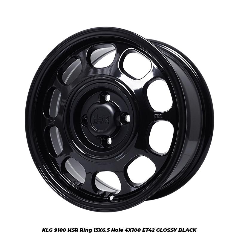 Velg HSR Ring 15 Lubang 4x100 KLG Black