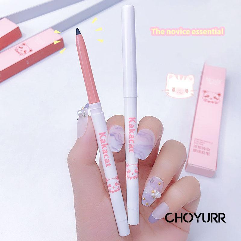 【COD】Eyeliner Waterproof Mata Pink White Twisted  Tahan Air Simple Eyeliner Long-lasting Anti Smudge Murah-CH