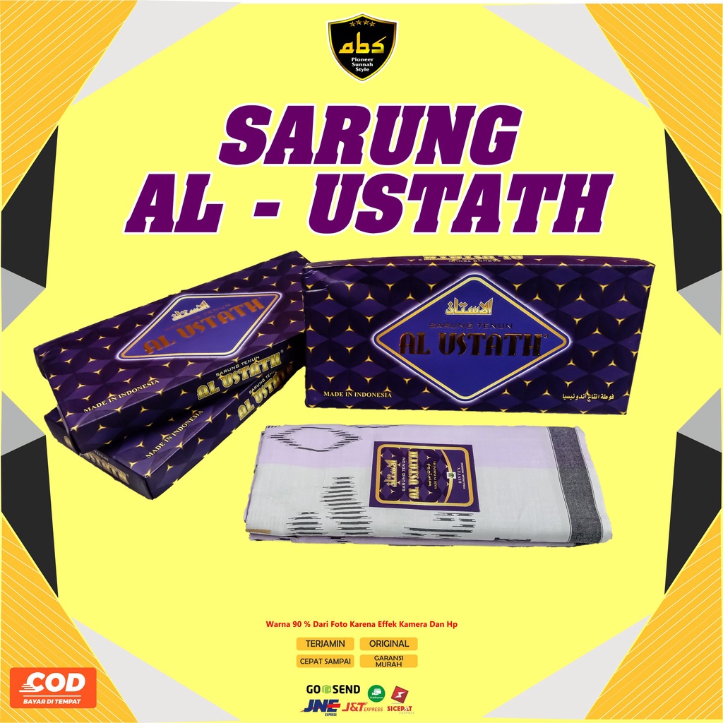 Sarung Tenun Al Ustath Motif Warna Sarung Dewasa Pria Wanita Terlaris Sarung Batik Songket Abu Sulthan