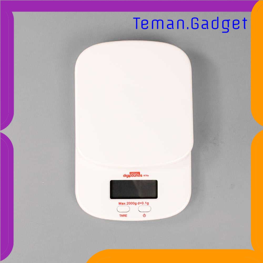 TG - DPR Taffware Digipounds Timbangan Dapur Mini Digital 2kg Akurasi 0.1g - K70a