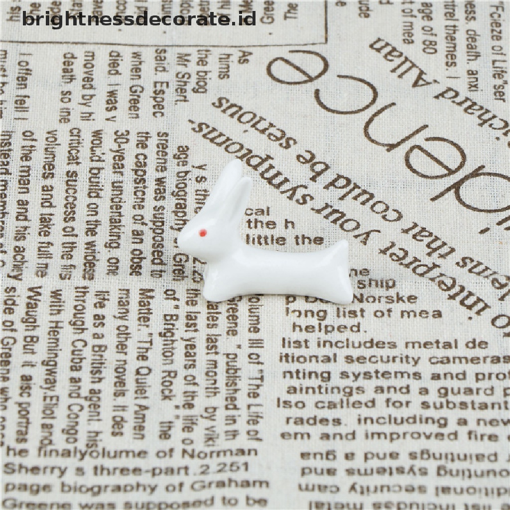 [Birth] Tempat Sendok Garpu Sumpit Keramik Bentuk Kelinci Stand Lovely Rack Awet [ID]