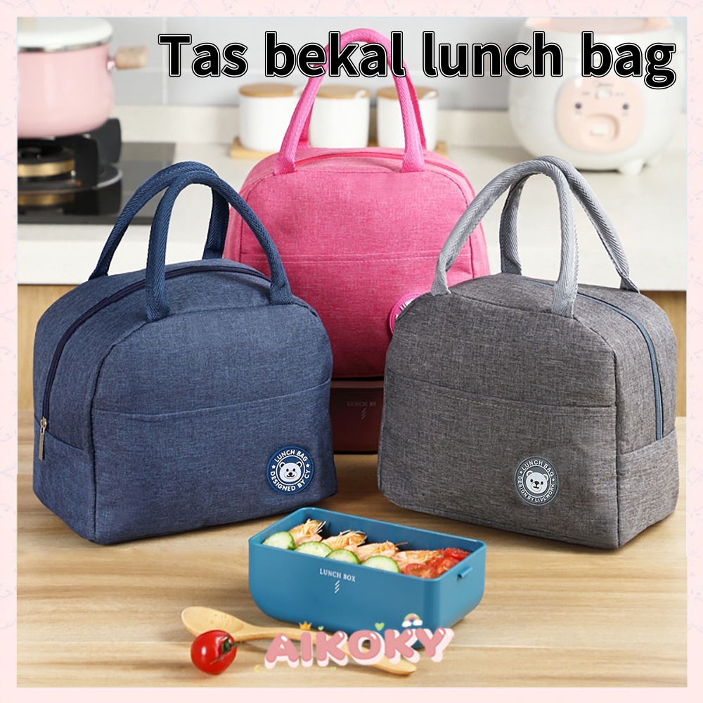 Aikoky Tas Bekal Makanan Lunch Cooler Bag Anti Air Aluminium Foil