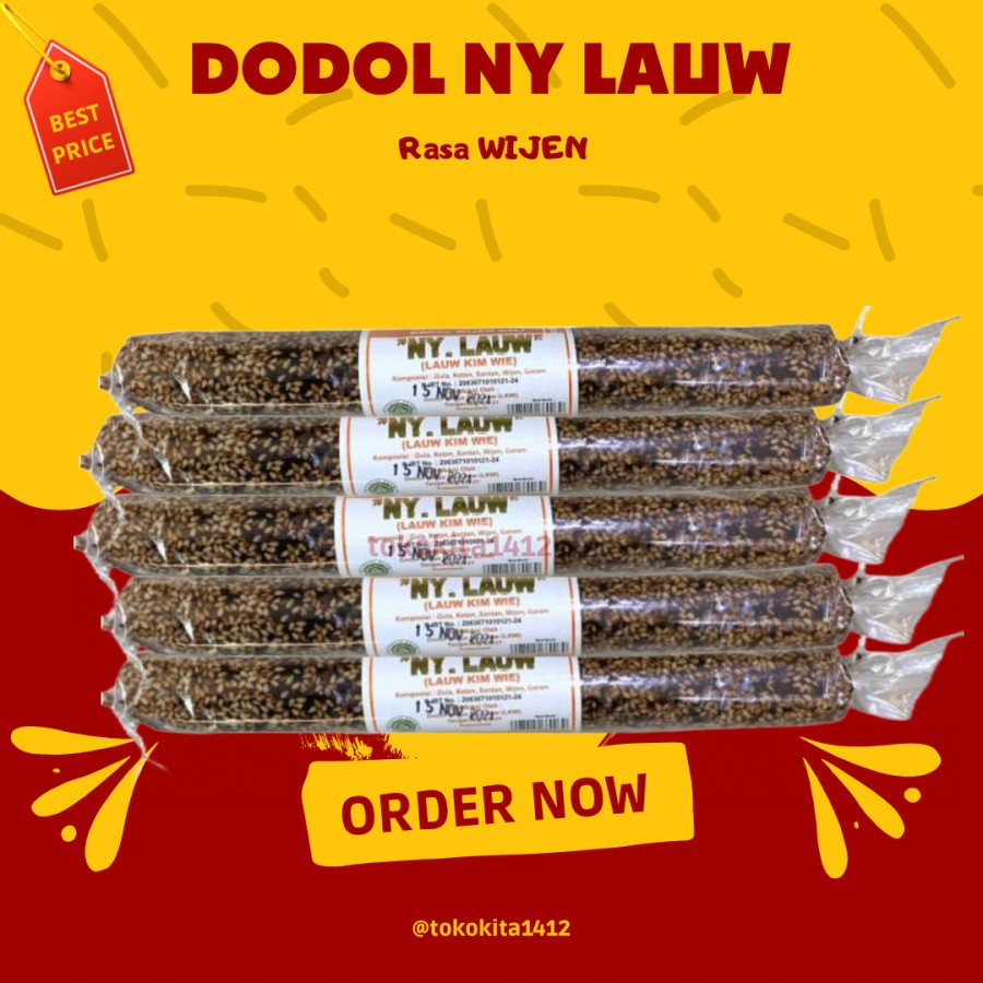 Dodol Ny Lauw 1 kg Dodol Betawi Asli Tangerang