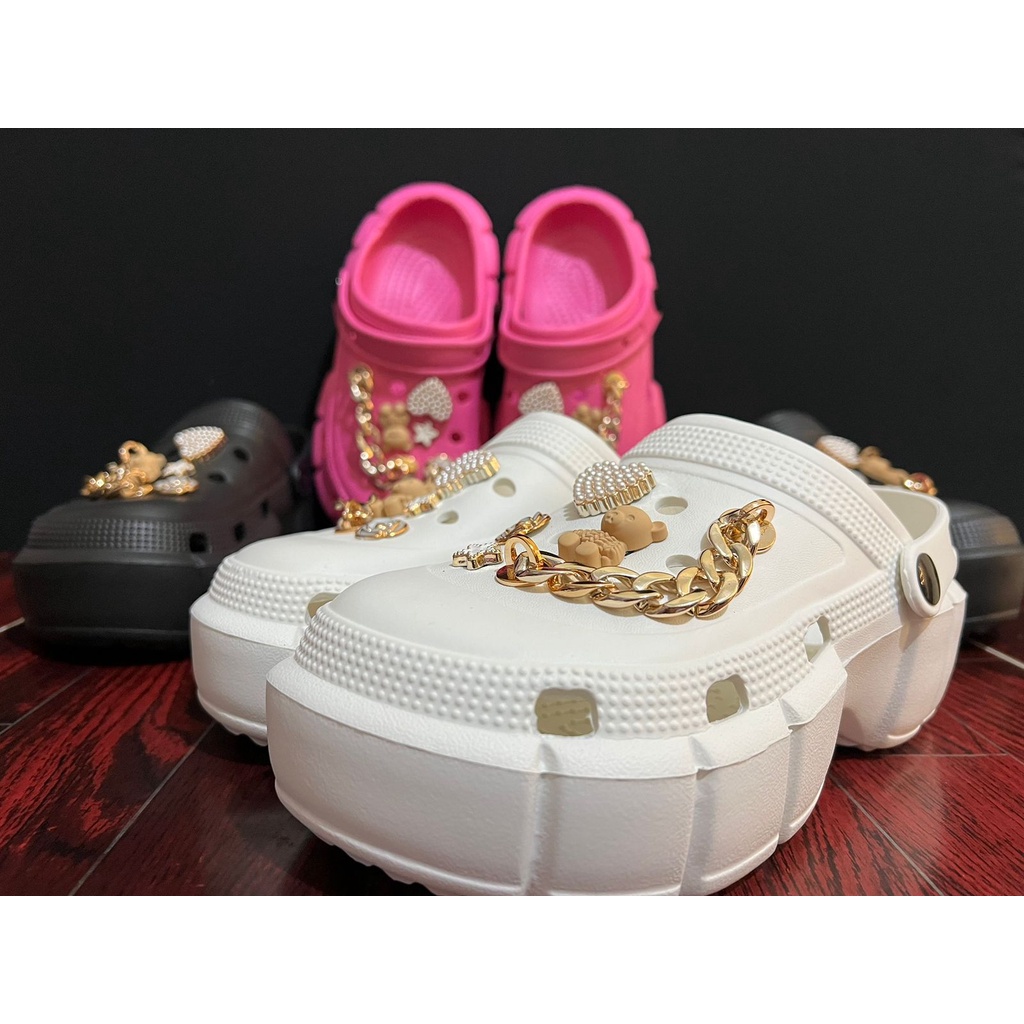 Sandal wanita classic Bae Clog platform Jibbitz / Sandal Fashion Wanita Mode Bae Clog FLD 602