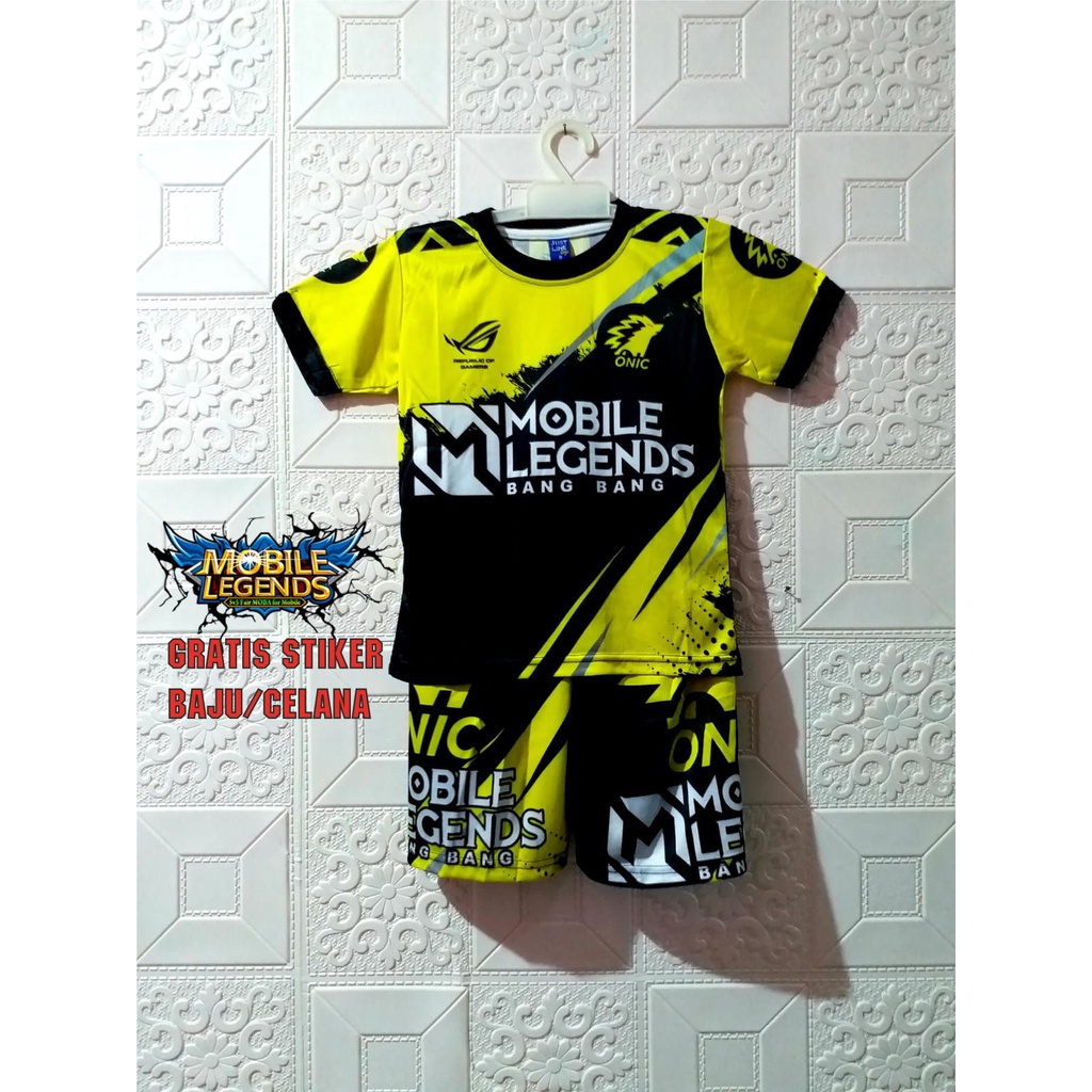 FEI FASHION / SETELAN ANAK LAKI LAKI ONIC | JERSY GAMING ANAK ONIC | SETELAN JERSEY GAME ANAK BNL EV