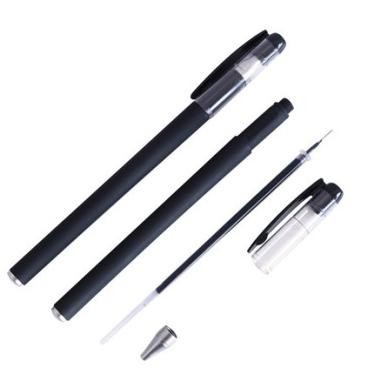 

pulpen gel 0.38mm tip hitam peralatan tulis sekolah kantor stationary anak kecil sekolah simpel polos minimalis simpel dengan penutup tutup pena jepit ballpoint bulpen bolpen
