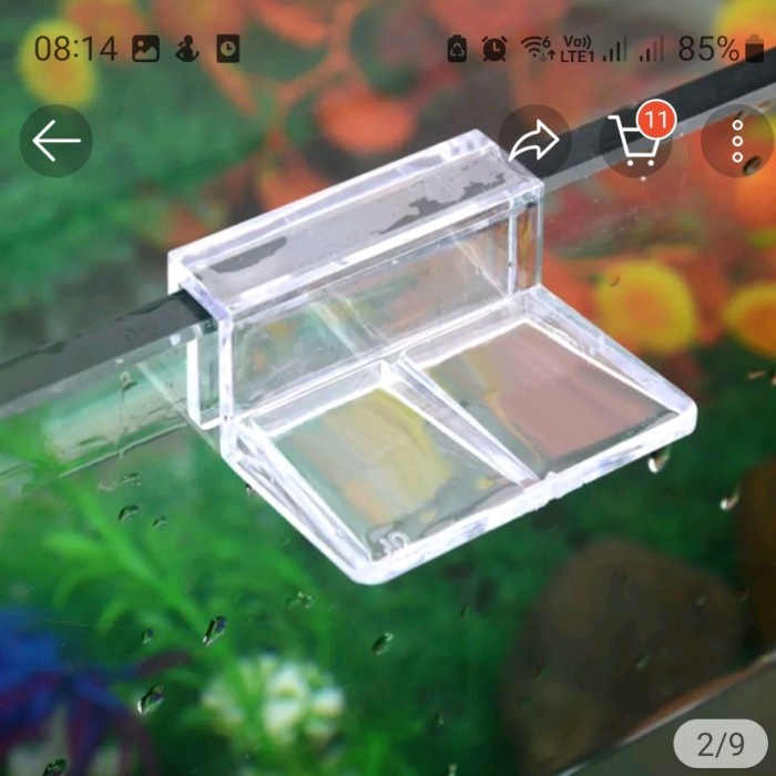 Clip holder aquarium braket tutup aquarium penyangga tutup aquarium