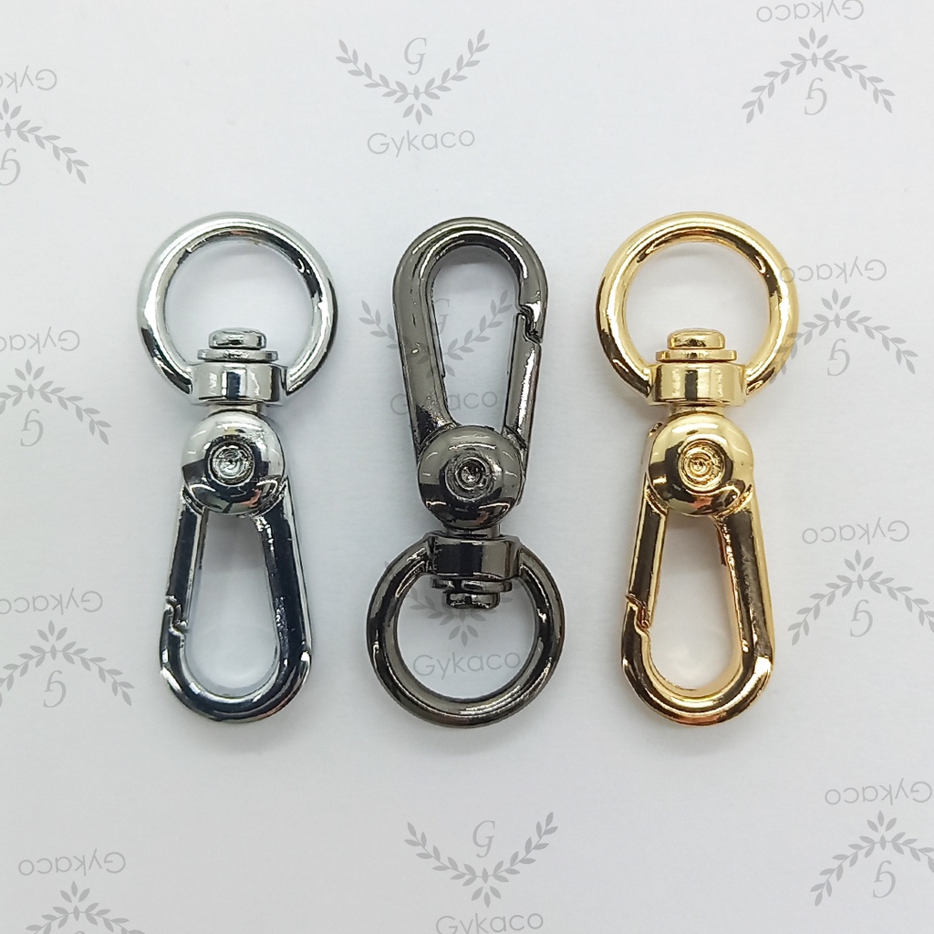 Ring Kaitan 1 cm (PREMIUM) Bulat Tengah / Cantolan / Gaitan / Kewkew - Aksesoris Tas &amp; Dompet Wanita Fashion (IMPORT)