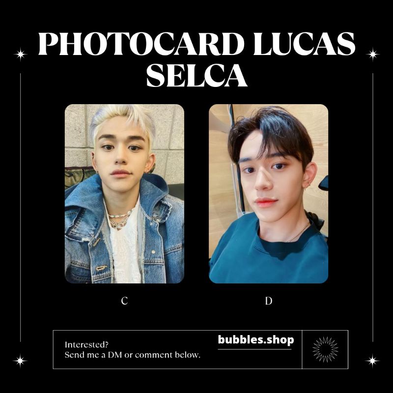 PHOTOCARD UNOFFICIAL LUCAS WAYV SELCA