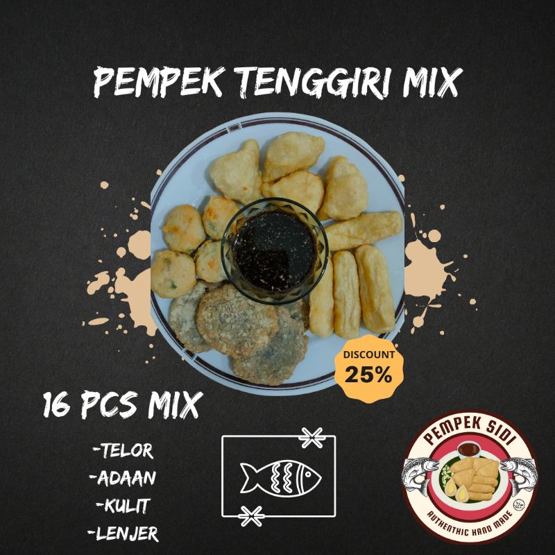 

Pempek Tenggiri mix 16pcs
